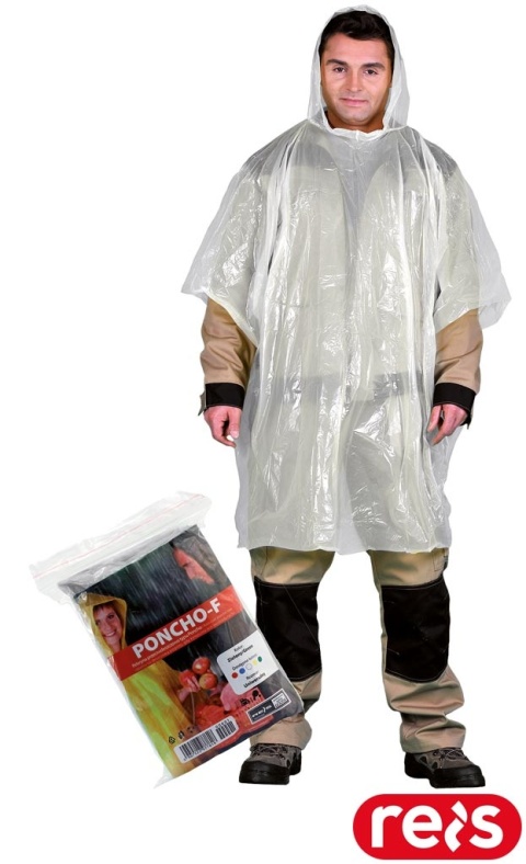 PELERYNA PONCZO OCHRONNE PRZECIWDESZCZOWE TRANSPARENTNE