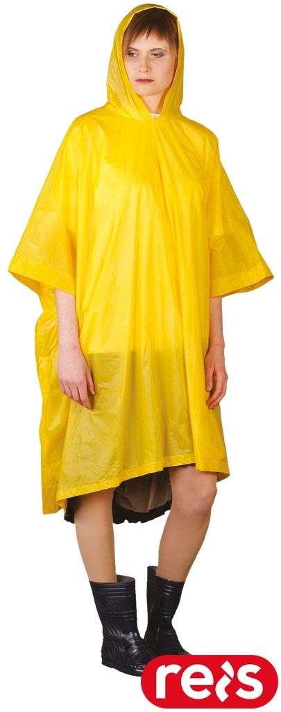 PELERYNA PONCZO OCHRONNE PRZECIWDESZCZOWE ŻÓŁTE