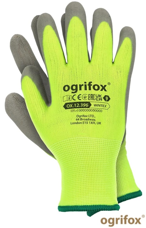 RĘKAWICE OCHRONNE OX.12.396 WINTEX OCIEPLANE 12PAR