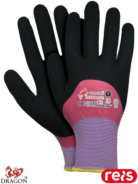 RĘKAWICE OCHRONNE PINKROSE 12PAR