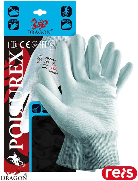 RĘKAWICE OCHRONNE POLIUREX 12PAR