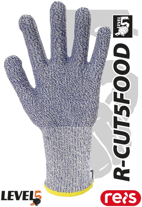 RĘKAWICE OCHRONNE R-CUT5FOOD HACCP WŁÓKNO SZKLANE 6PAR