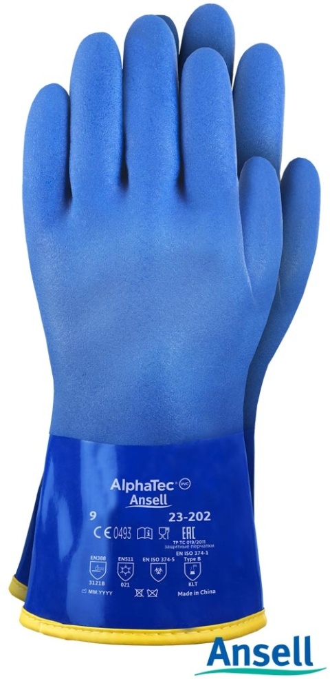 RĘKAWICE OCHRONNE RAALPHA23-202 DZIANINA BEZSZWOWA, WYŚCIÓŁKA AKRYLOWA