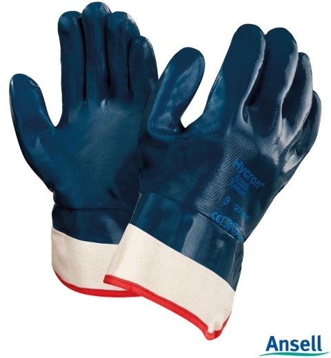 RĘKAWICE OCHRONNE RAHYCRON27-805 DŻERSEJ, MOCNE I ELASTYCZNE, SMARY, OLEJE 12PAR