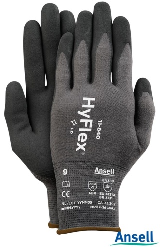 RĘKAWICE OCHRONNE RAHYFLEX11-840 PRZEWIEWNE, DO PRAC MONTAŻOWYCH 12PAR