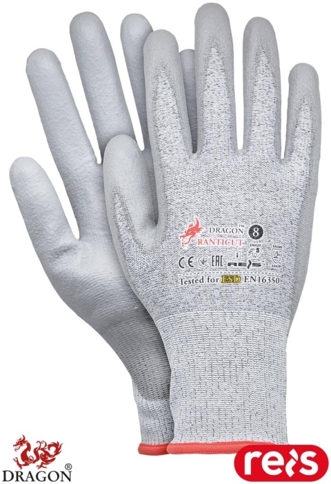 RĘKAWICE OCHRONNE RANTICUT ANTYELEKTROSTATYCZNE ESD 12 PAR