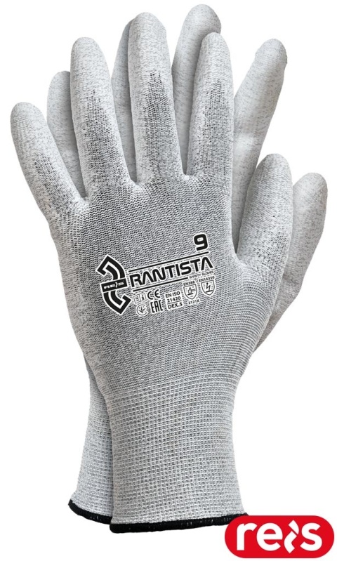 RĘKAWICE OCHRONNE RANTISTA ANTYELEKTROSTATYCZNE ESD 12PAR