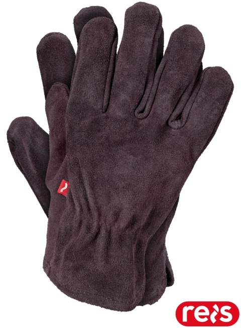 RĘKAWICE OCHRONNE RBCAMEL SKÓRA BYDLĘCA DWOINA 12PAR