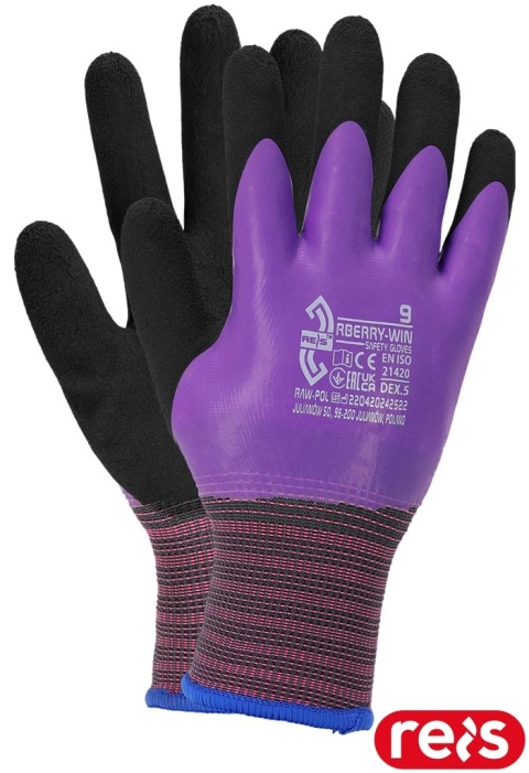 RĘKAWICE OCHRONNE RBERRY-WIN OCIEPLANE 12PAR