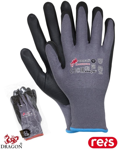 RĘKAWICE OCHRONNE RBLACKFOAM-TESD ANTYELEKTROSTATYCZNE 12PAR