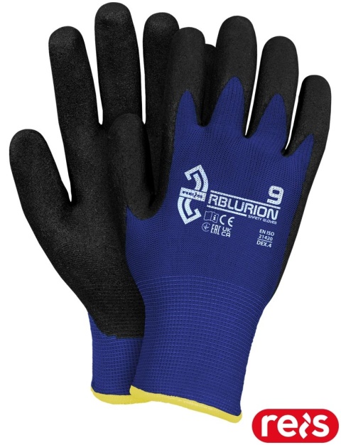 RĘKAWICE OCHRONNE RBLURION OCIEPLANE BUDOWNICTWO, TRANSPORT, 12PAR