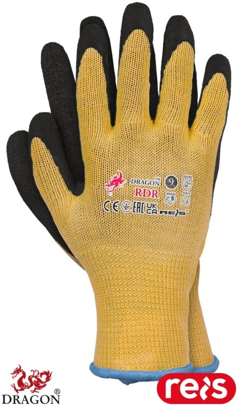 RĘKAWICE OCHRONNE RDR DO PRACY NA BUDOWIE, TRUDNOŚCIERALNE, 12PAR
