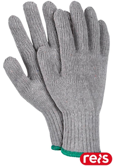 RĘKAWICE OCHRONNE RDZ-GREY Z DZIANINY, 12 PAR