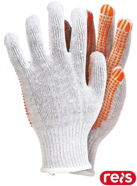 RĘKAWICE OCHRONNE RDZN-FLEXIFLUO NAKROPIENIE FLUO Z PCV 12PAR