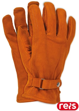 RĘKAWICE OCIEPLANE RBNORTHPOLE SKÓRA BYDLĘCA NUBUK