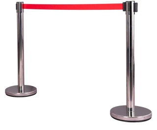 SŁUPEK STALOWY Z TAŚMĄ