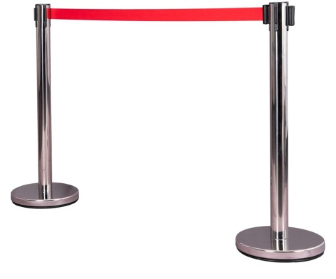 SŁUPEK STALOWY Z TAŚMĄ