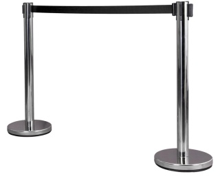 SŁUPEK STALOWY Z TAŚMĄ