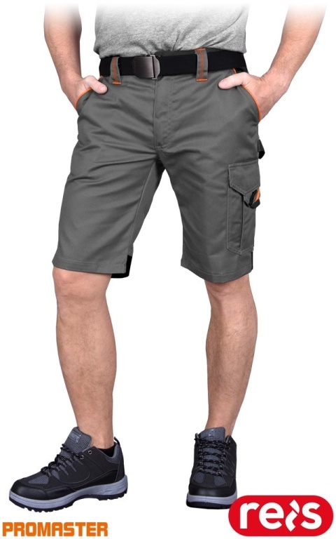 SPODNIE OCHRONNE DO PASA - KRÓTKIE PROX SZARO-CZARNO-POMARAŃCZOWE