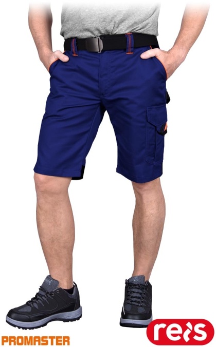 SPODNIE OCHRONNE DO PASA - KRÓTKIE PROX NIEBIESKO-CZARNO-POMARAŃCZOWE