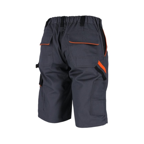 SPODNIE OCHRONNE DO PASA - KRÓTKIE PRO, GUMKA W PASIE, GRANATOWO-ŻÓŁTO-SZARE