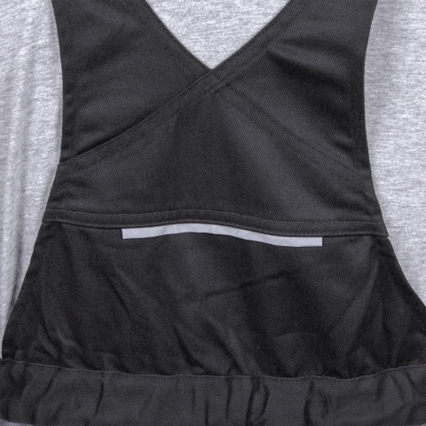 SPODNIE OCHRONNE OGRODNICZKI PROX, KIESZENIE, GUMKA W PASIE, KIESZEŃ NA NAKOLANNIKI SZARO-CZARNO-POMARAŃCZOWE