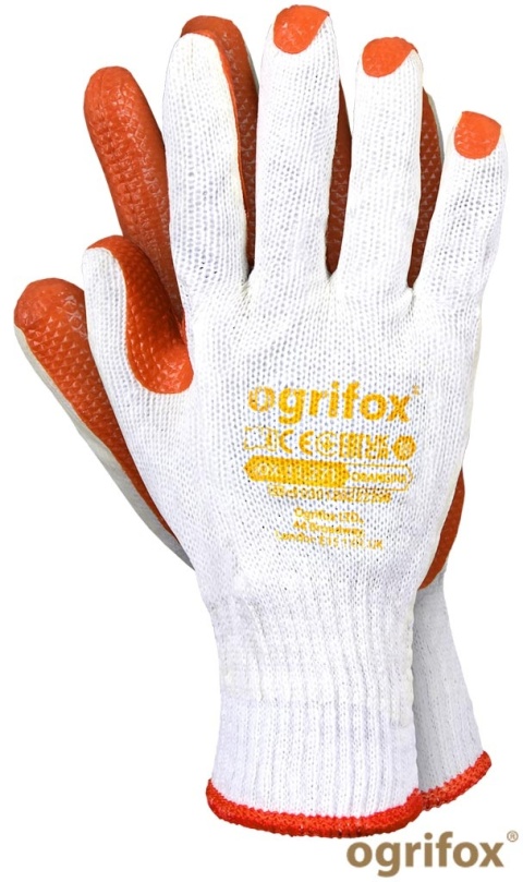 RĘKAWICE OCHRONNE OX.11.271 ORANGINA BRUKARSKIE 12par