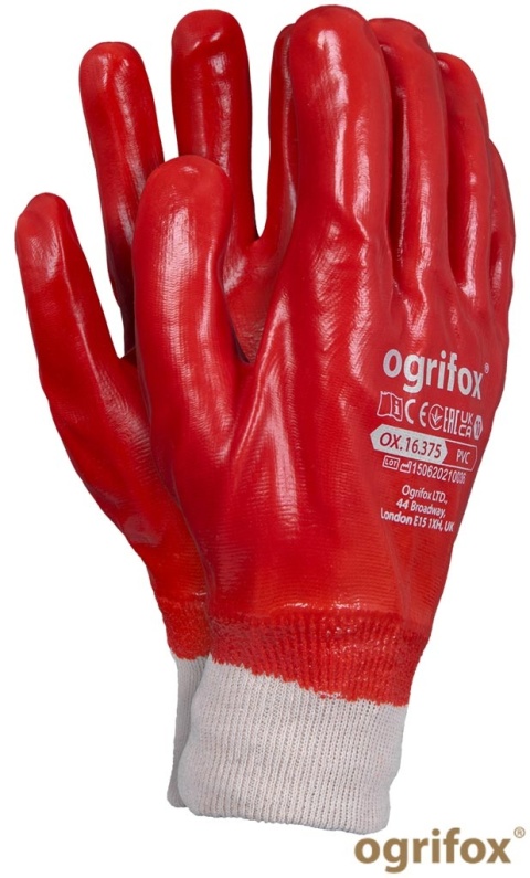 RĘKAWICE OCHRONNE OX.16.375 PVC 12par