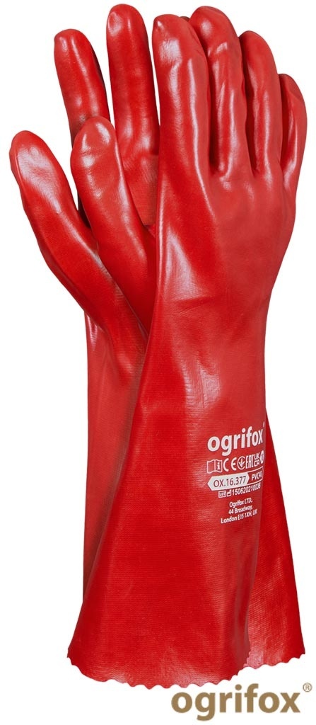 RĘKAWICE OCHRONNE OX.16.377 PVC40 12par