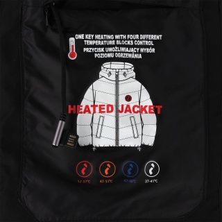 BEZRĘKAWNIK OCHRONNY OCIEPLANY NOORVIK PANELE GRZEWCZE USB