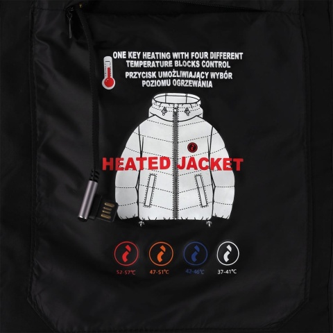 BEZRĘKAWNIK OCHRONNY OCIEPLANY NOORVIK PANELE GRZEWCZE USB