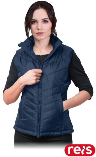 BEZRĘKAWNIK OCHRONNY DAMSKI OCIEPLANY OREGON GRANATOWY