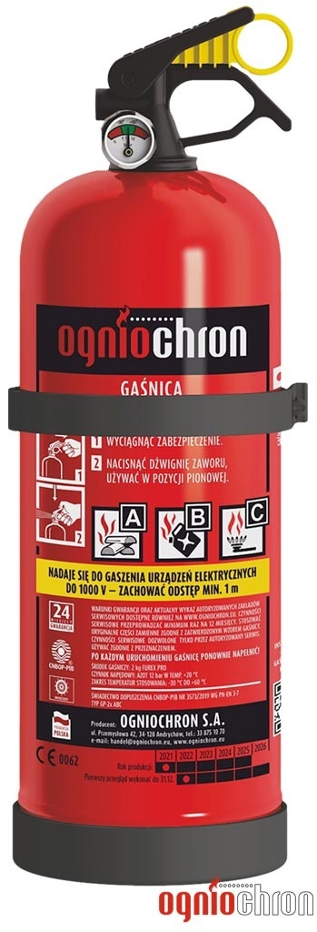 GAŚNICA PROSZKOWA 2 KG