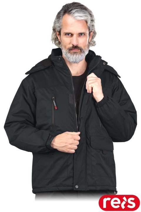 KURTKA OCHRONNA OCIEPLANA POLAREM NORWAY CZARNA