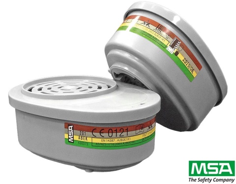 POCHŁANIACZ MSA A2B2E1K1, DO MASEK I PÓŁMASEK ADVANTAGE Z PODWÓJNYM POŁACZENIEM BAGNETOWYM