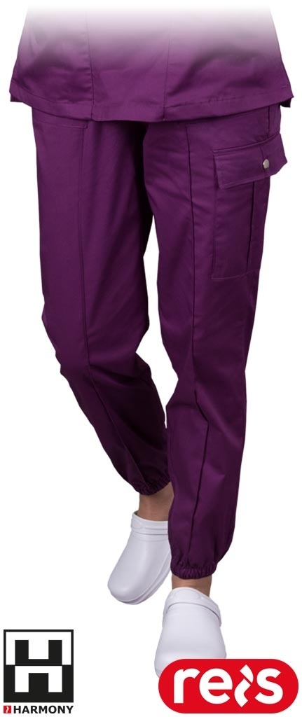 SPODNIE OCHRONNE DO PASA OSSIA DAMSKIE, LABORATORIA, USŁUGI KOSMETYCZNE, FIOLETOWE