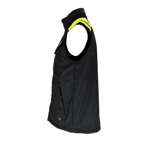 BEZRĘKAWNIK OCHRONNY OCIEPLANY RAUT, RIP-STOP OCHRONA PRZED ROZDARCIEM CZARNO-ZÓŁTY