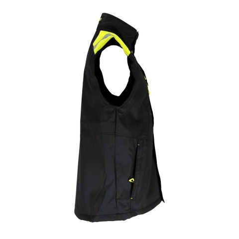 BEZRĘKAWNIK OCHRONNY OCIEPLANY RAUT, RIP-STOP OCHRONA PRZED ROZDARCIEM CZARNO-ZÓŁTY