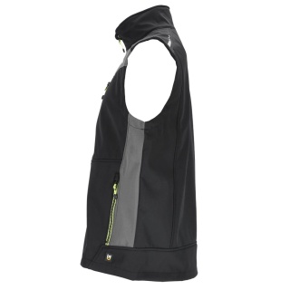 BEZRĘKAWNIK OCHRONNY VESTFOLD SOFTSHELL CZARNO-SZARY