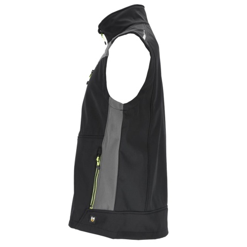 BEZRĘKAWNIK OCHRONNY VESTFOLD SOFTSHELL CZARNO-SZARY