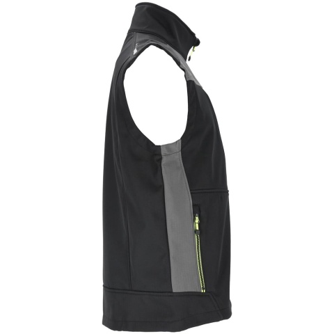 BEZRĘKAWNIK OCHRONNY VESTFOLD SOFTSHELL CZARNO-SZARY