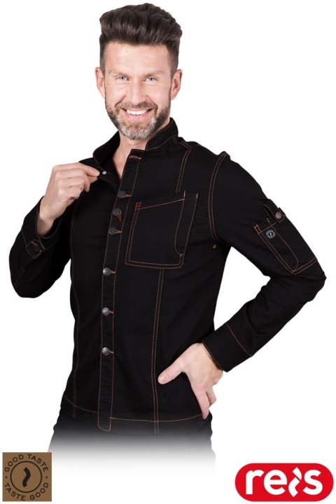 BLUZA KUCHARSKA OCHRONNA MUSETTO CZARNA