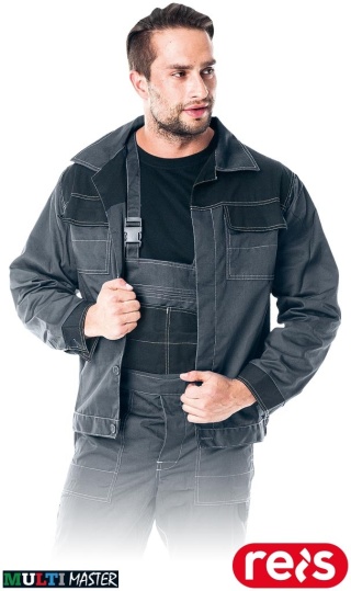 BLUZA OCHRONNA MMB MULTI MASTER OTWORY WENTYLACYJNE SZARO-CZARNA