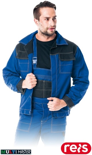 BLUZA OCHRONNA MMB MULTI MASTER OTWORY WENTYLACYJNE NIEBIESKO-CZARNA