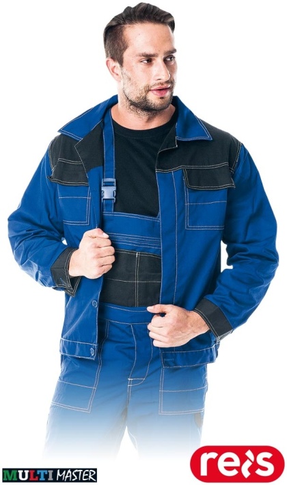 BLUZA OCHRONNA MMB MULTI MASTER OTWORY WENTYLACYJNE NIEBIESKO-CZARNA