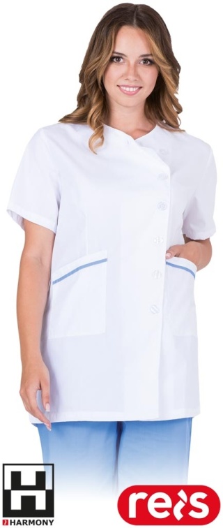 BLUZA OCHRONNA NONA DAMSKA BIAŁO-JASNONIEBIESKA