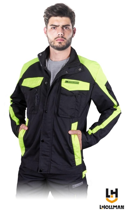 BLUZA OCHRONNA TANZO, SYSTEM WENTYLACJI, CZARNO-ŻÓŁTA