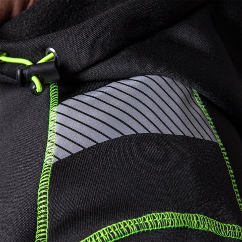 BLUZA OCHRONNA TROTTEL DZIANINOWA Z POLAREM CZARNO-ZÓŁTA