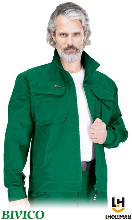 BLUZA OCHRONNA ROBOCZA MĘSKA WILSTER PRZEDŁUŻANY TYŁ ZIELONA