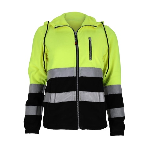 BLUZA OCHRONNA Z POLARU MANTIS PASY ODBLASKOWE ŻÓŁTA